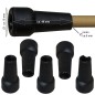 Preview: Haller, Rubber Blunt, Clip-On, Black, 5 Pieces